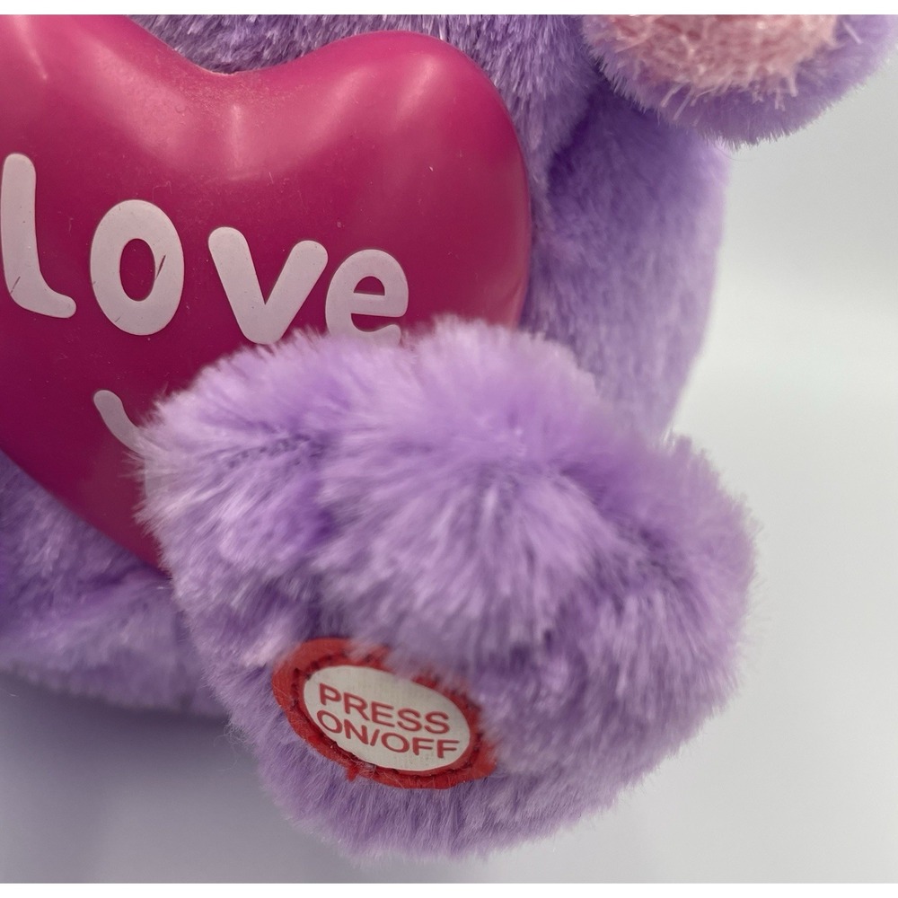 GEMMY Monster Maniacs Purple "LOVE YA" Plush Valentine's Day Sings Mahna Mahna - Picture 4 of 16